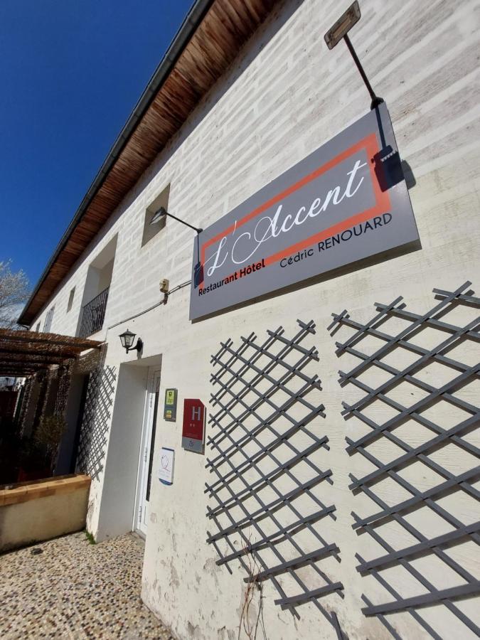 L'Accent - Hotel 2 Etoiles Et Restaurant - Logis Hotels Astaffort Exterior foto